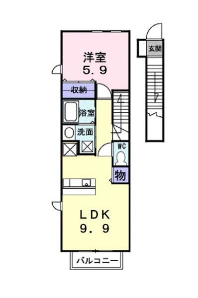 プラシード小坂Ｂ棟