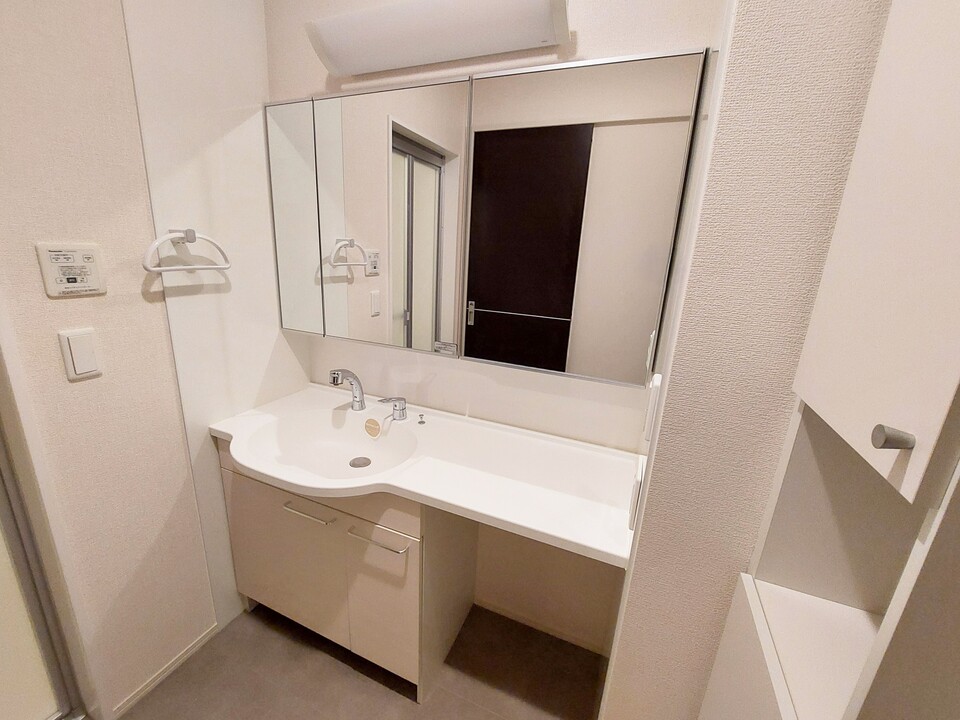 シャワー付洗面化粧台